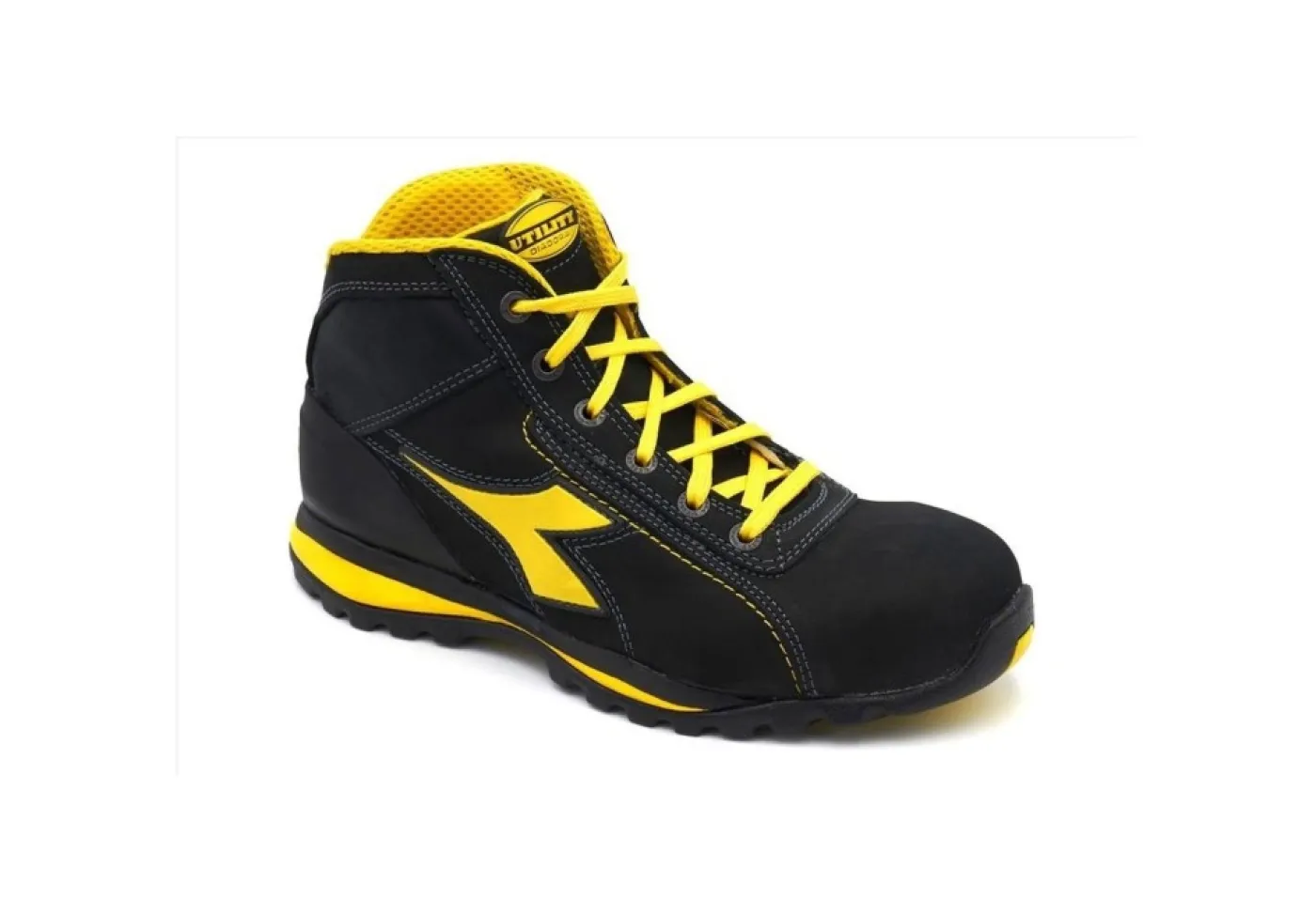 Utility Diadora Antinfortunistica*Scarpa Antinfortunistica In Pelle Nabuk Nero Diadora Glove Mid S3 Hro Sra