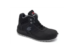 U-Power Antinfortunistica*Scarpa Antinfortunistica Alta In Pelle Flat Out Henry 10074 S3 Src Black