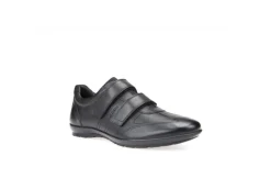 Geox Sneakers Basse*Scarpa Casual Da Uomo In Pelle Con Strap U74A5D Black