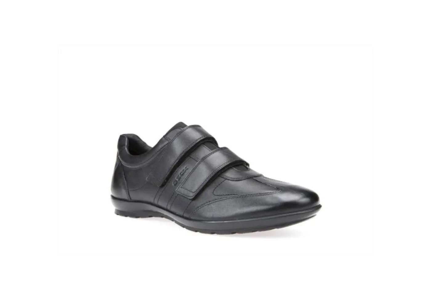 Geox Sneakers Basse*Scarpa Casual Da Uomo In Pelle Con Strap U74A5D Black