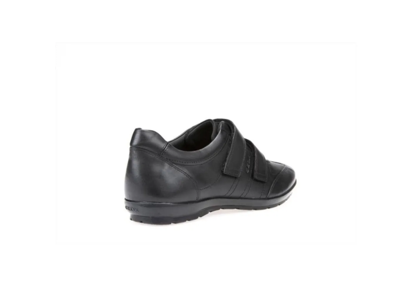 Geox Sneakers Basse*Scarpa Casual Da Uomo In Pelle Con Strap U74A5D Black
