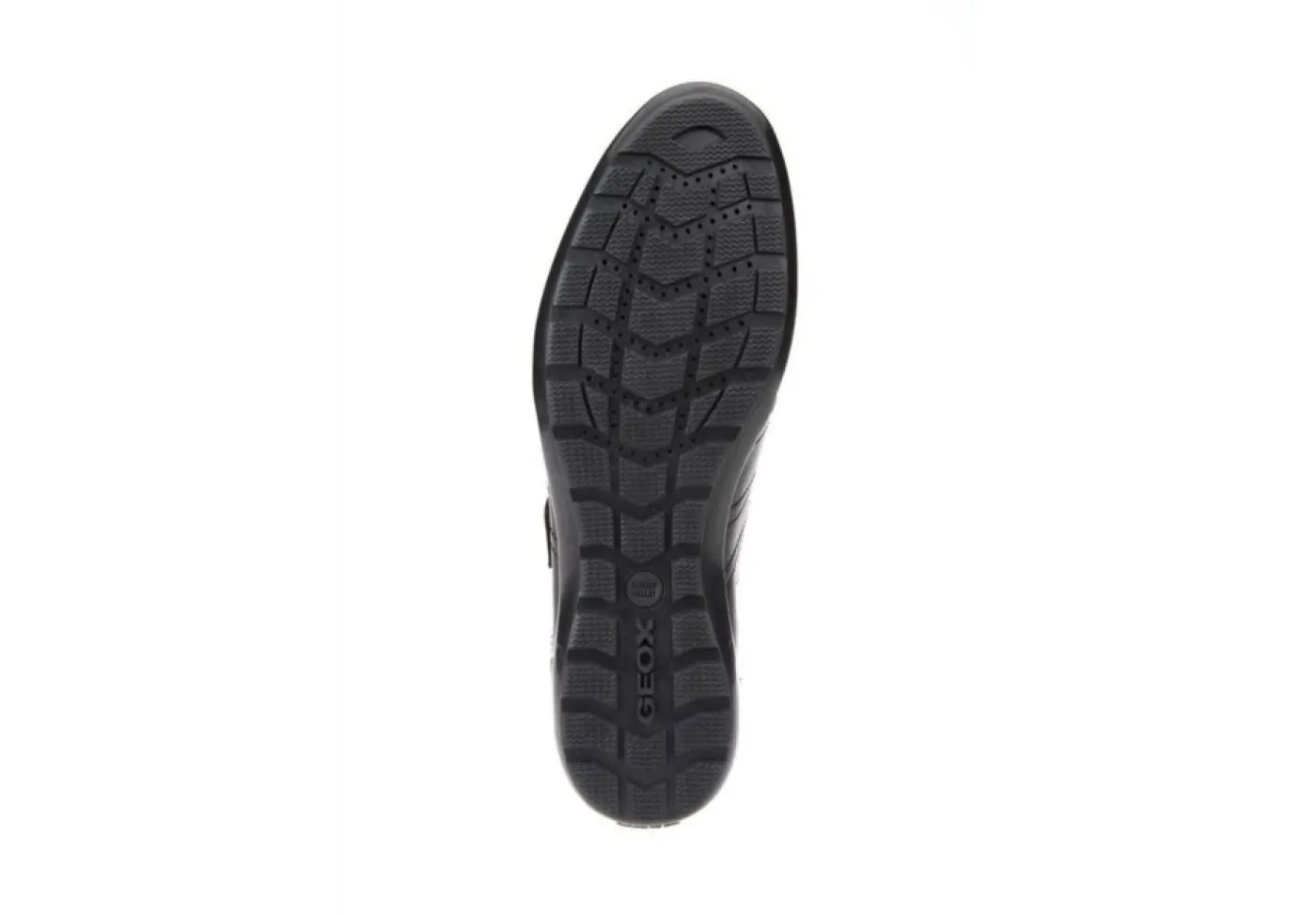 Geox Sneakers Basse*Scarpa Casual Da Uomo In Pelle Con Strap U74A5D Black