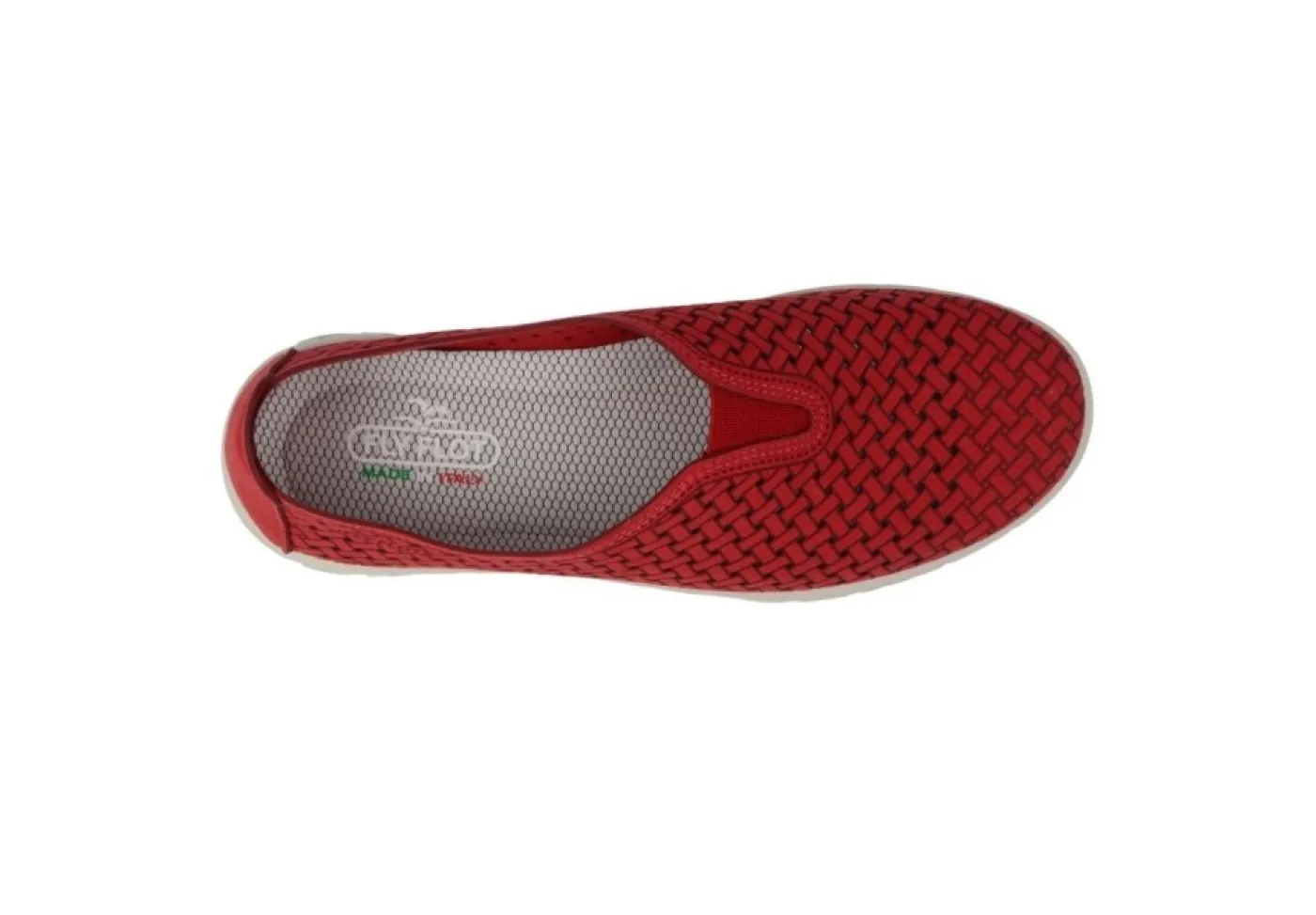 Fly Flot Slip-On*Scarpa Da Donna In Ecopelle Traforata 65H20M8