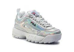 Fila Sneakers Basse*Scarpa Da Donna Ragazza Distruptor M Kids 1010779 Argento Laminat