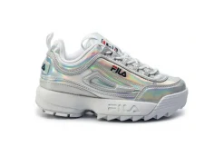 Fila Sneakers Basse*Scarpa Da Donna Ragazza Distruptor M Kids 1010779 Argento Laminat