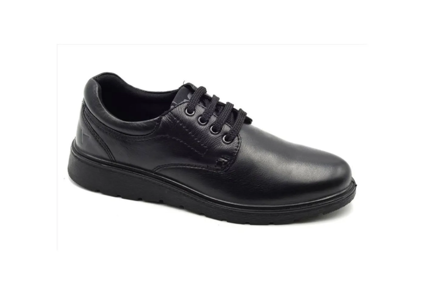 Valleverde Con Lacci*Scarpa Da Uomo In Pelle Con Lacci 36835 Vitello Nero
