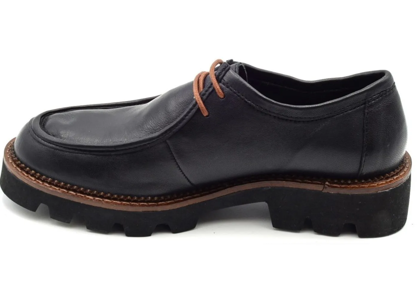 Valleverde Stringate*Scarpa Ingegnere In Pelle 36247 Nappa