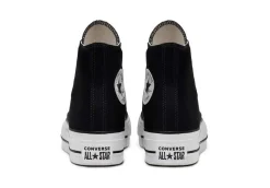 Converse Sportive*Scarpa Sneaker Alta In Tela Nera Da Donna Platform Chuck Tayl