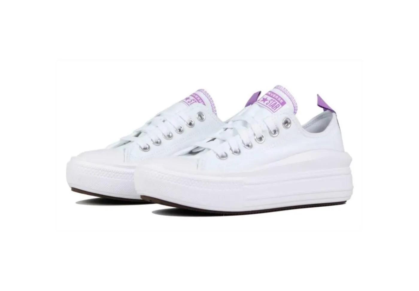 Converse Sportive*Scarpa Sneaker Sportiva Da Donna In Tela Bianca Chuck Taylor