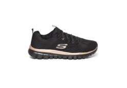 Skechers Sportive*Scarpa Sportiva Da Donna In Tessuto Memory Foam 12615 Bkrg