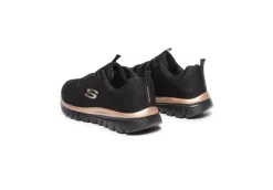 Skechers Sportive*Scarpa Sportiva Da Donna In Tessuto Memory Foam 12615 Bkrg