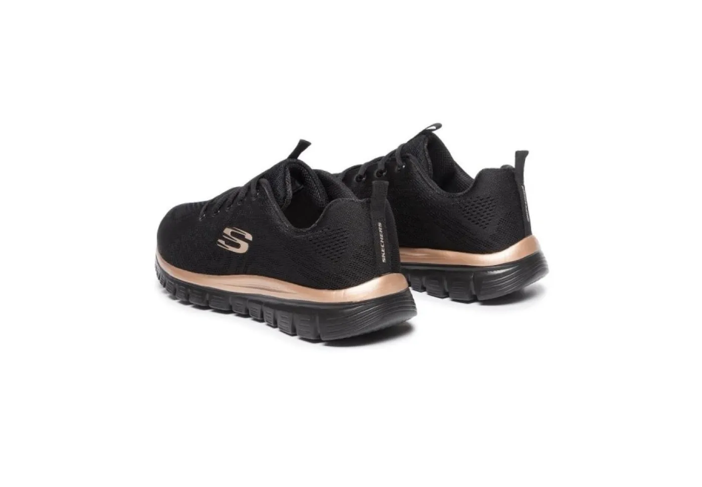 Skechers Sportive*Scarpa Sportiva Da Donna In Tessuto Memory Foam 12615 Bkrg
