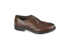 Valleverde Con Lacci*Scarpa Stringata Da Uomo Derby Brogue 47861 Marrone