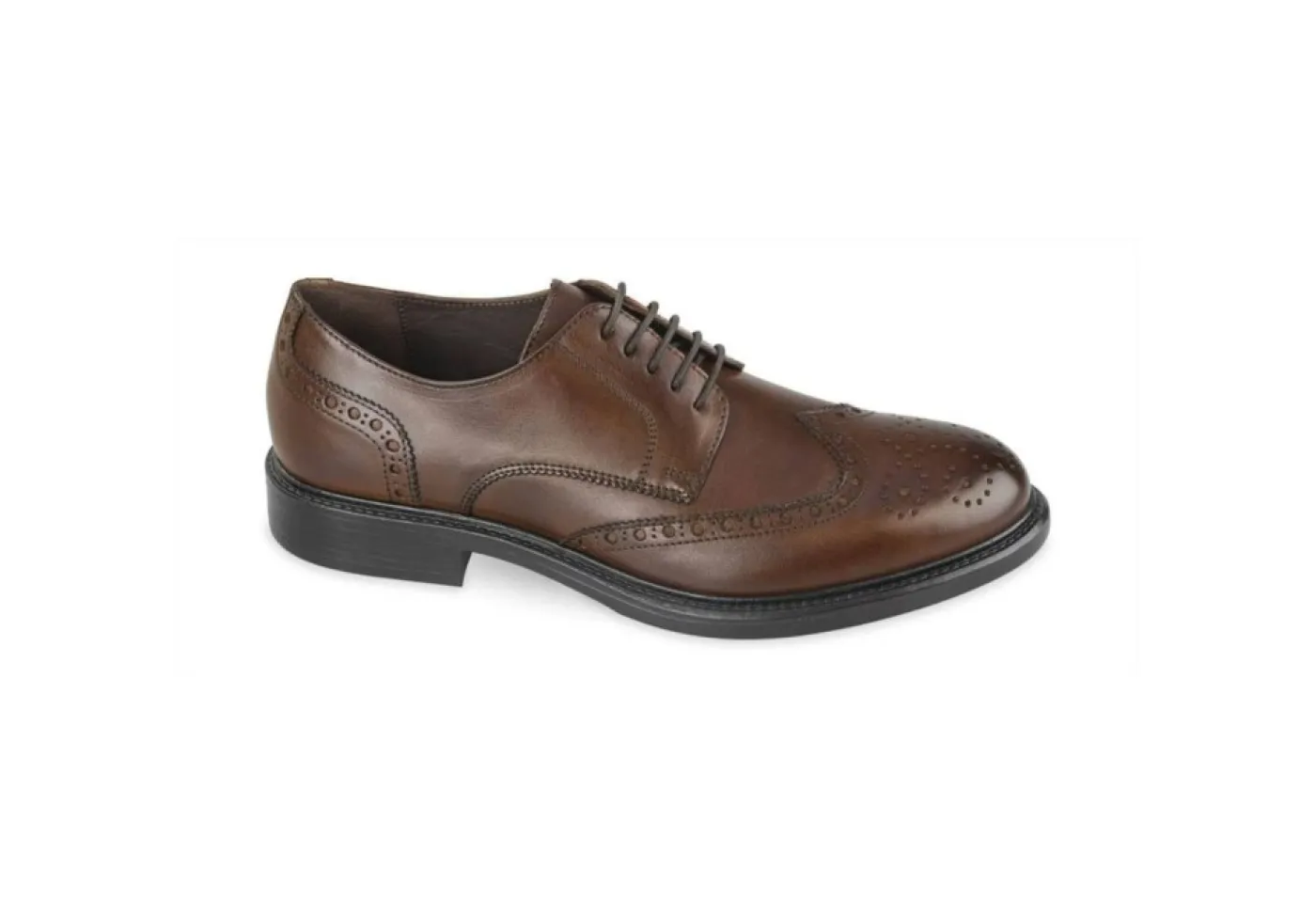 Valleverde Con Lacci*Scarpa Stringata Da Uomo Derby Brogue 47861 Marrone