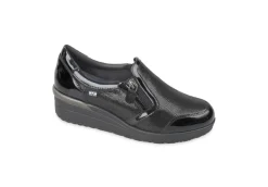 Valleverde Slip-On*Scarpe Da Donna In Pelle Con Zip 36215 Nero