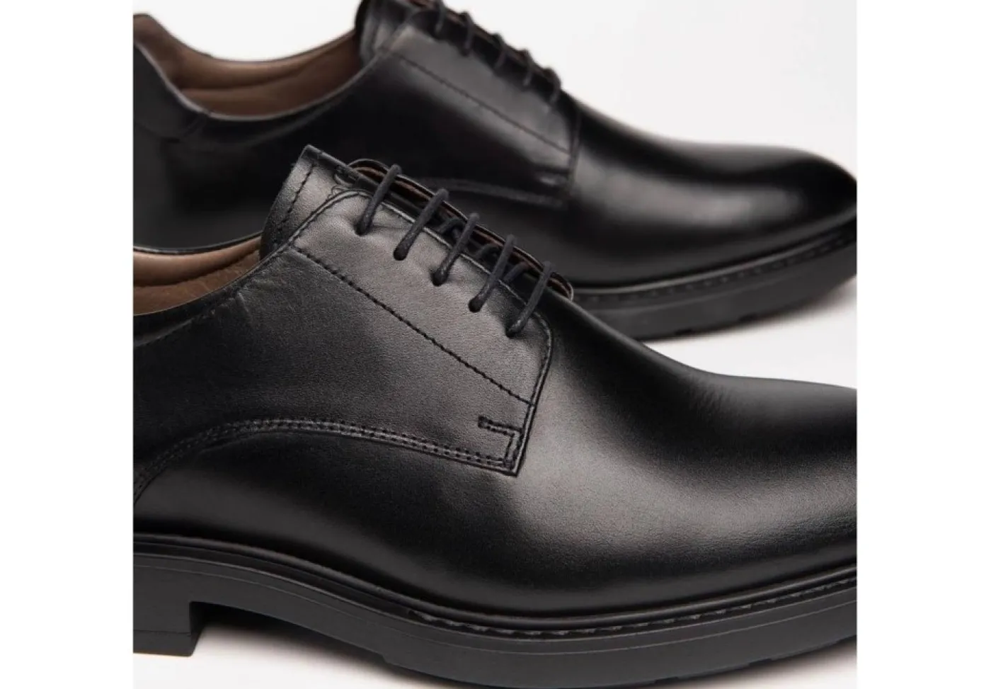 Nero Giardini Con Lacci*Scarpe Stringate Derby Da Uomo In Pelle I202481U Nero