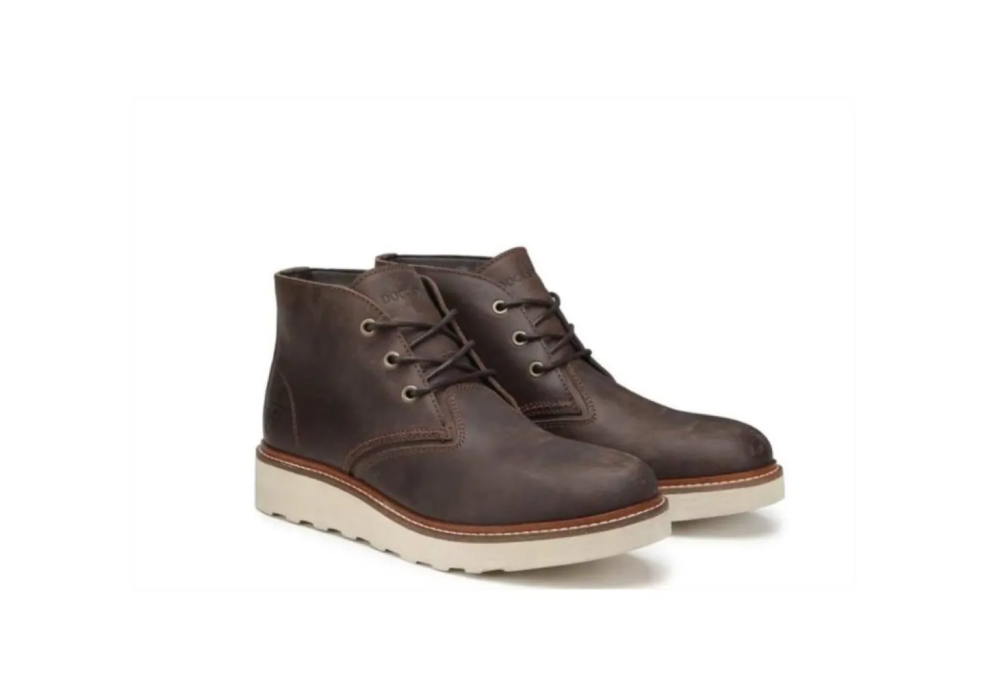 Docksteps Con Lacci*Scarponcini Da Uomo In Pelle 251100 Marrone