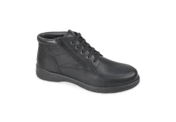 Valleverde Con Lacci*Scarponcini Da Uomo In Pelle 36824 Nero