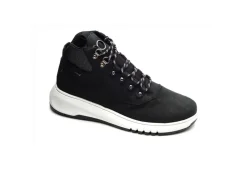 Geox Anfibi*Scarponcino Da Donna In Nabuk Con Lacci D04Laa