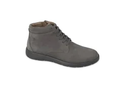 Valleverde Con Lacci*Scarponcino Da Uomo In Nabuk Con Zip 36986 Antracite