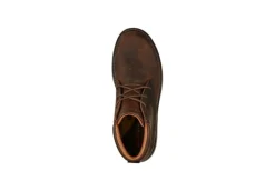 Skechers Con Lacci*Scarponcino Da Uomo In Pelle Con Memory Foam 204266 Cdb