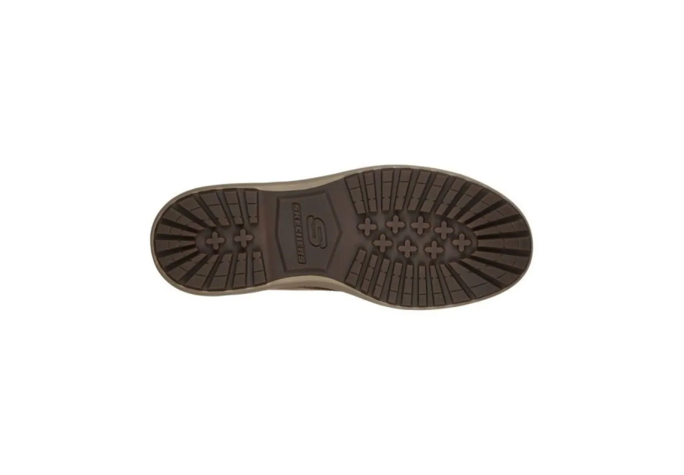 Skechers Con Lacci*Scarponcino Da Uomo In Pelle Con Memory Foam 204266 Cdb