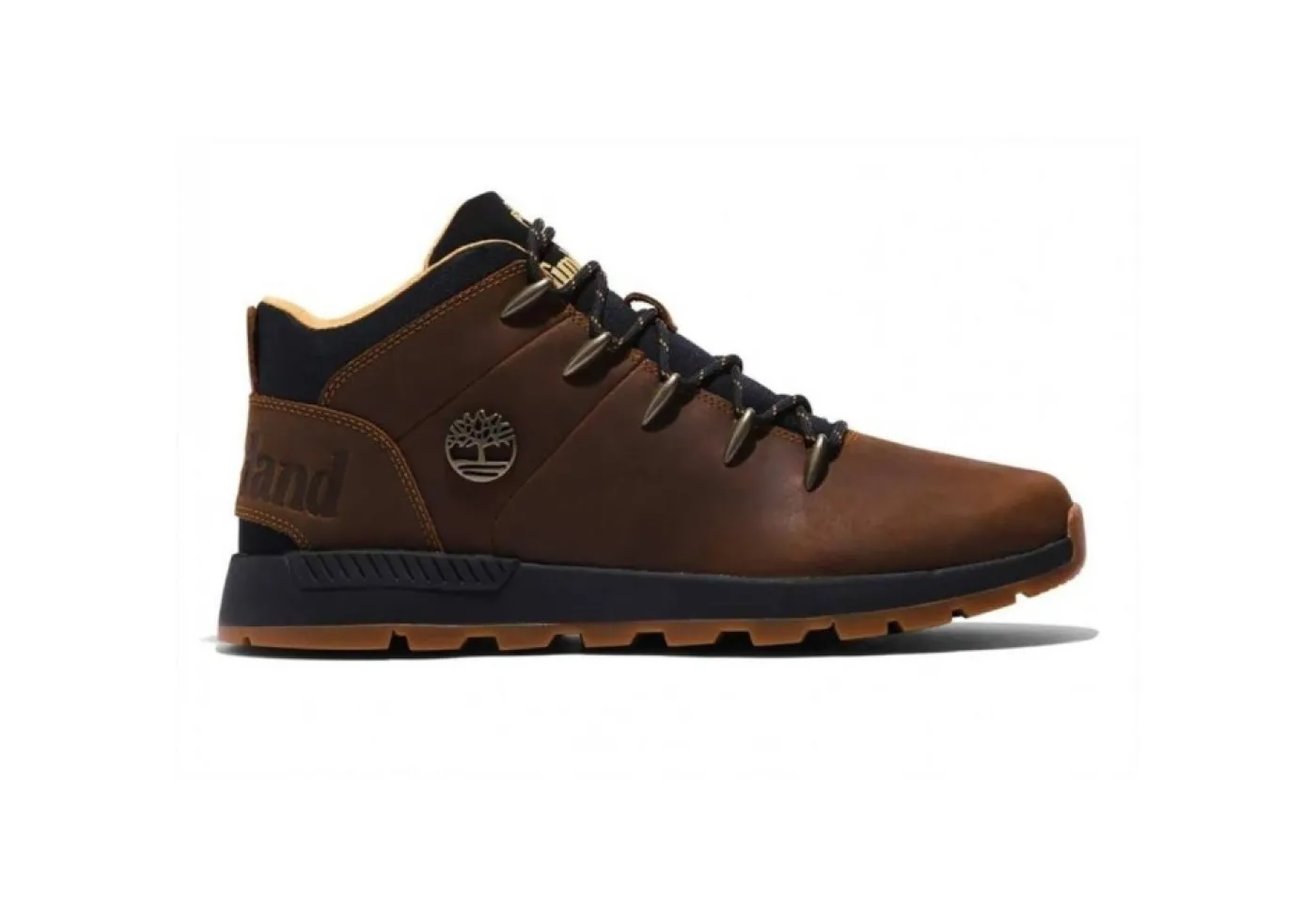 * Con Lacci*Scarponcino Da Uomo In Pelle Nabuk Timberland Sprint Trekker Mid A67Tg