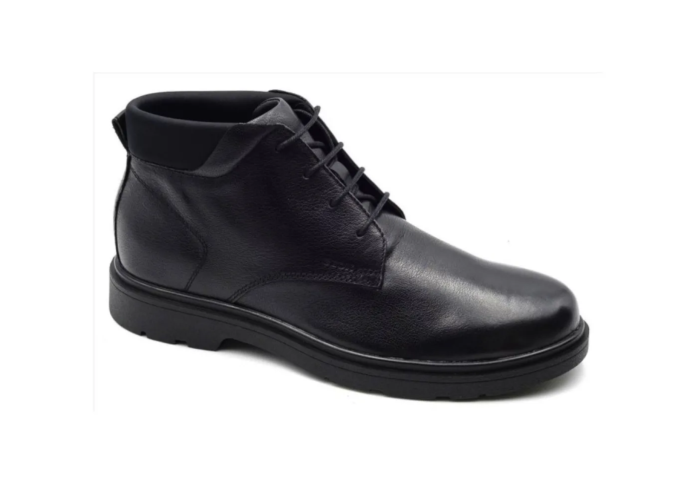 Geox Con Lacci*Scarponcino In Pelle Spherica U16D1D Black