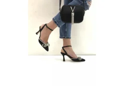 Gold&Gold Decollete*Slingback Da Donna Con Tacco Goldegold Gd568 Nero