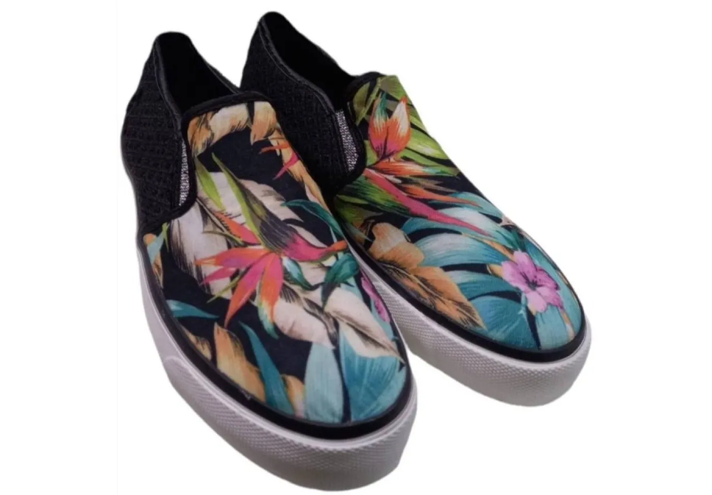 Drunkn Munky Slip-On*Slip-On Da Donna Drunknmunky Vegas Paradise 179 Black Texture