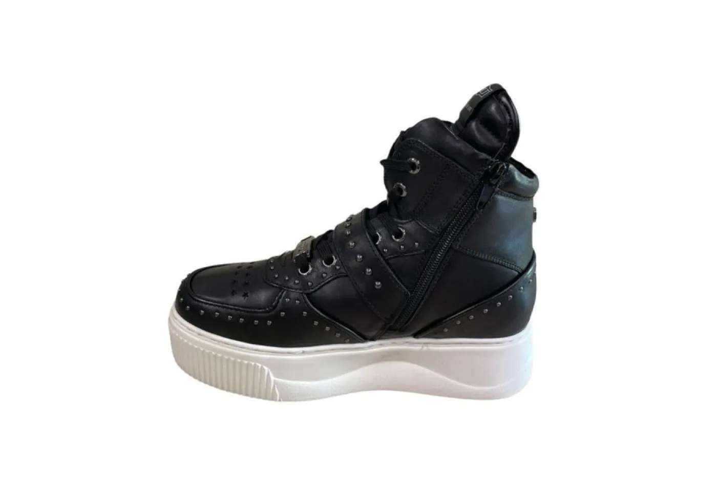 Cult Sneakers Alte*Sneaker Da Donna In Pelle Con Borchie Clw355602 Perry Mid W Leath