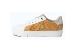 Alviero Martini J Platform*Sneaker Da Donna Platform 1146 White Beige Geo. Nu