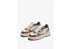 D.Franklin Platform*Sneaker Da Donna Platform 321061 White Pewter