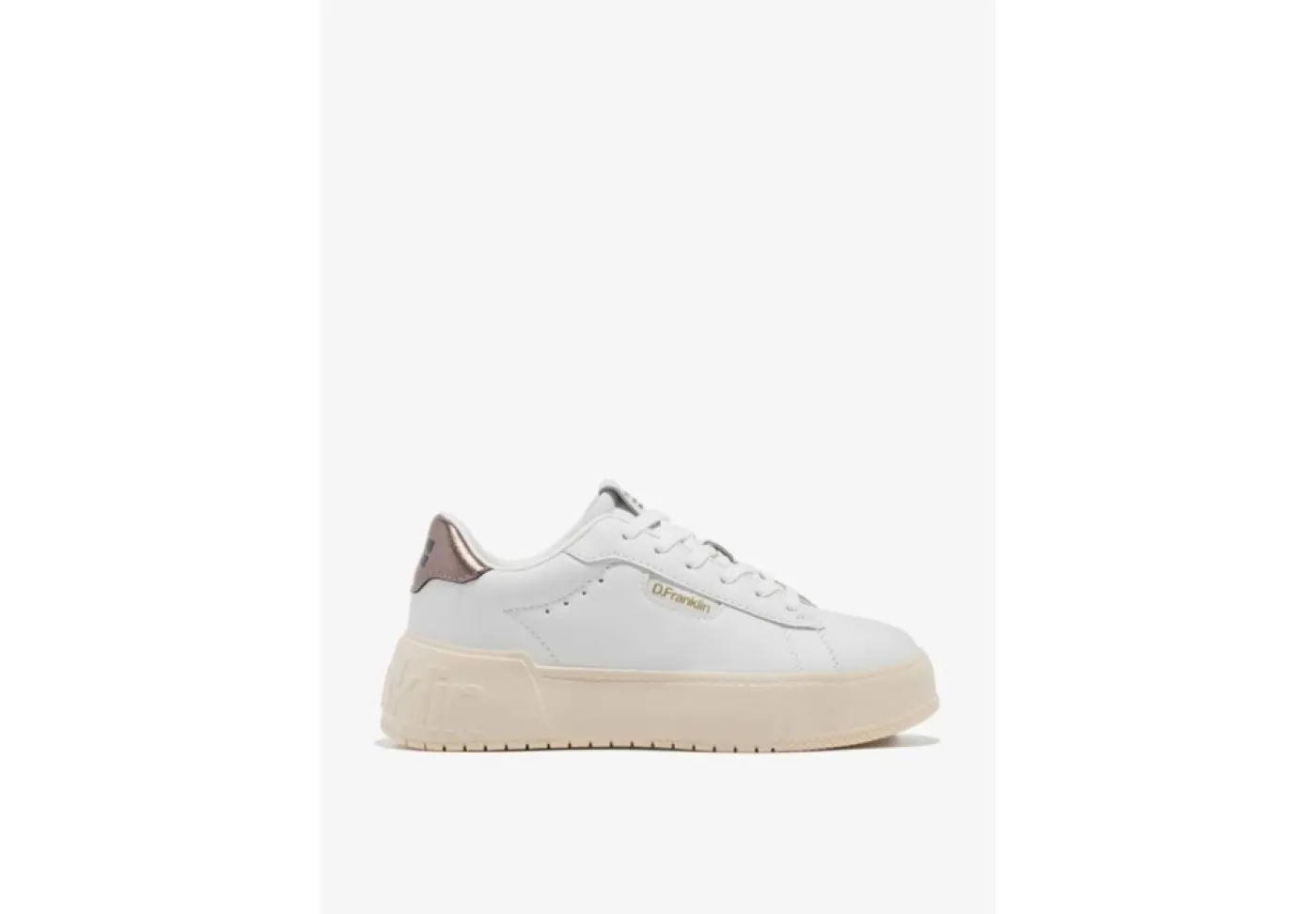D.Franklin Platform*Sneaker Da Donna Platform 321056 White Pewter