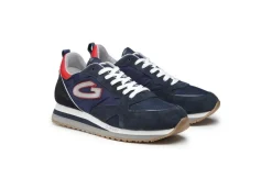 Guardiani Sneakers Basse*Sneaker Da Uomo In Pelle Agm009209 Blue