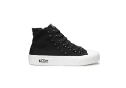 Cult Sneakers Alte*Sneakers Alte In Tela Placebo Clw364301 Nere