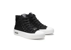 Cult Sneakers Alte*Sneakers Alte In Tela Placebo Clw364301 Nere