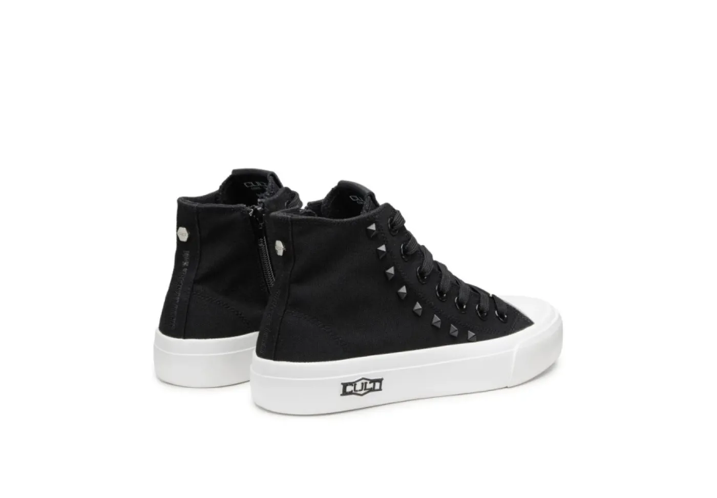 Cult Sneakers Alte*Sneakers Alte In Tela Placebo Clw364301 Nere