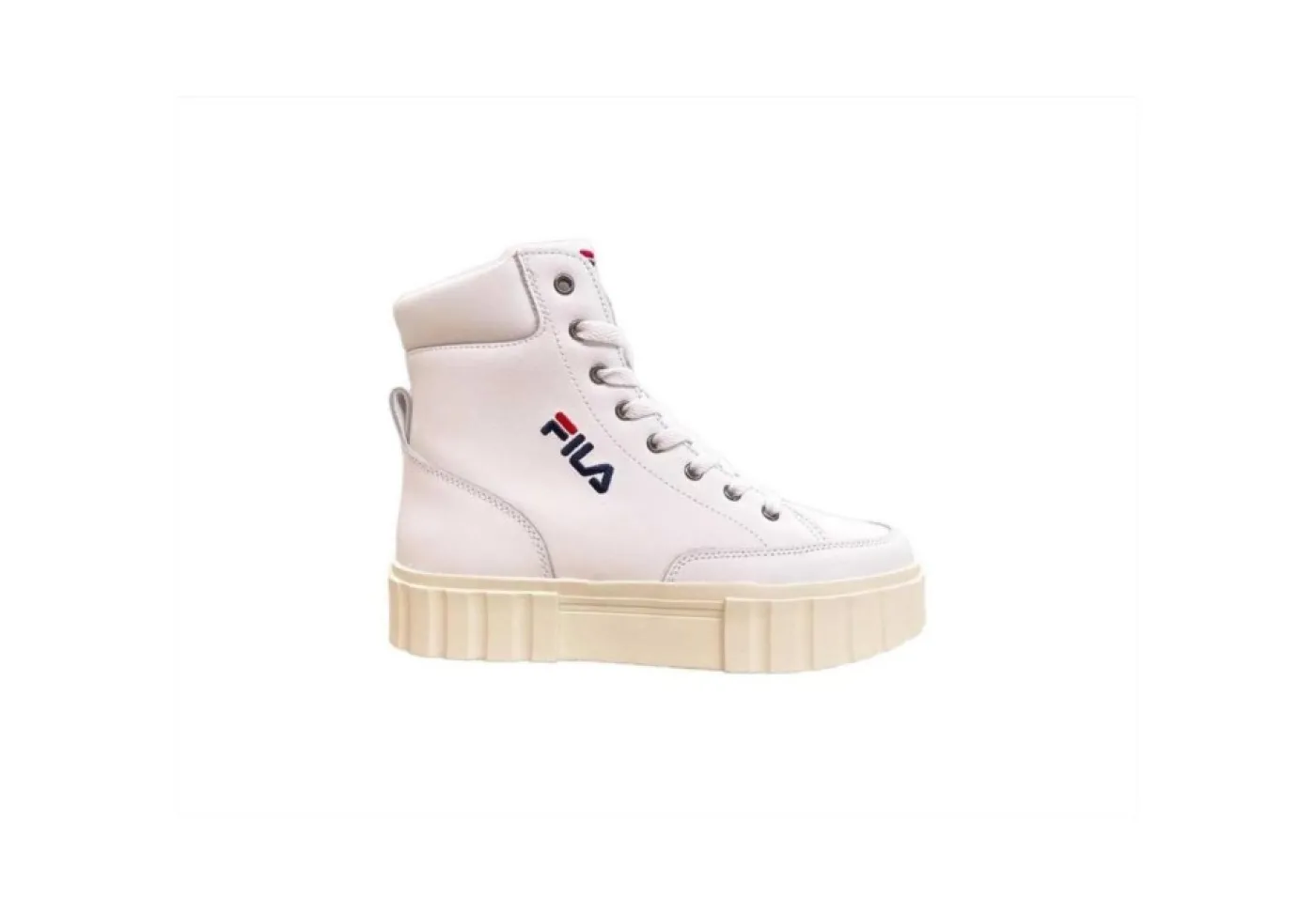 Fila Platform*Sneakers Casual Da Donna In Pelle Sandblast High Fft0052 White Co