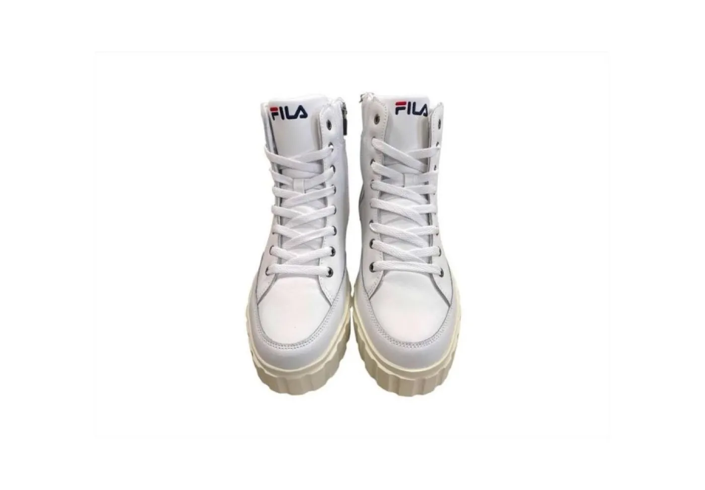 Fila Platform*Sneakers Casual Da Donna In Pelle Sandblast High Fft0052 White Co