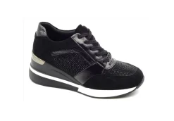 Gold&Gold Sneakers Basse*Sneakers Con Zeppa E Strass Gold&Gold Gb166 Nero