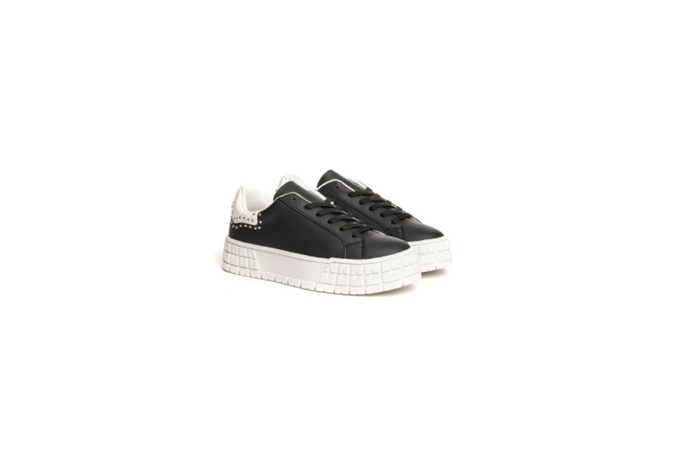 Gold&Gold Platform*Sneakers Da Donna Con Borchie Platform Goldegold Gb583 Nero
