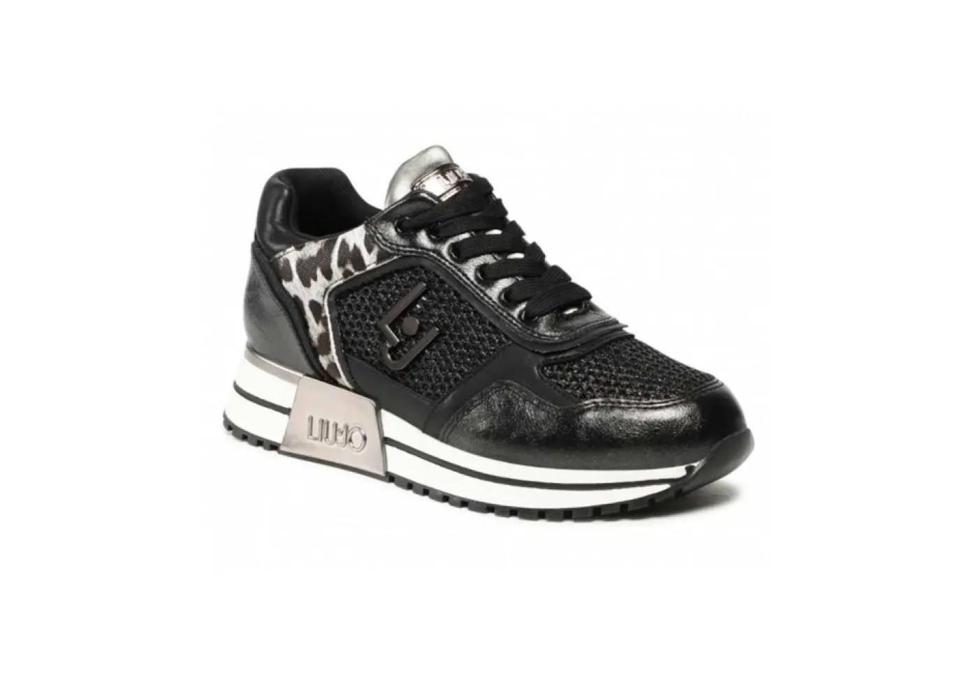 Liu-Jo Sneakers Basse*Sneakers Da Donna Con Logo Kiss 02 Black Leopard