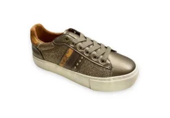 Alviero Martini J Platform*Sneakers Da Donna Con Strass E Stampa 1290 Bronze Ge