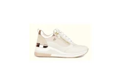 Keys Sneakers Basse*Sneakers Da Donna Con Zeppa K-6022 Beige Metal Gold