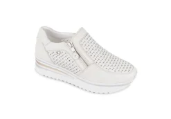 Valleverde Slip-On*Sneakers Da Donna Con Zip 36265 Vitello Perla