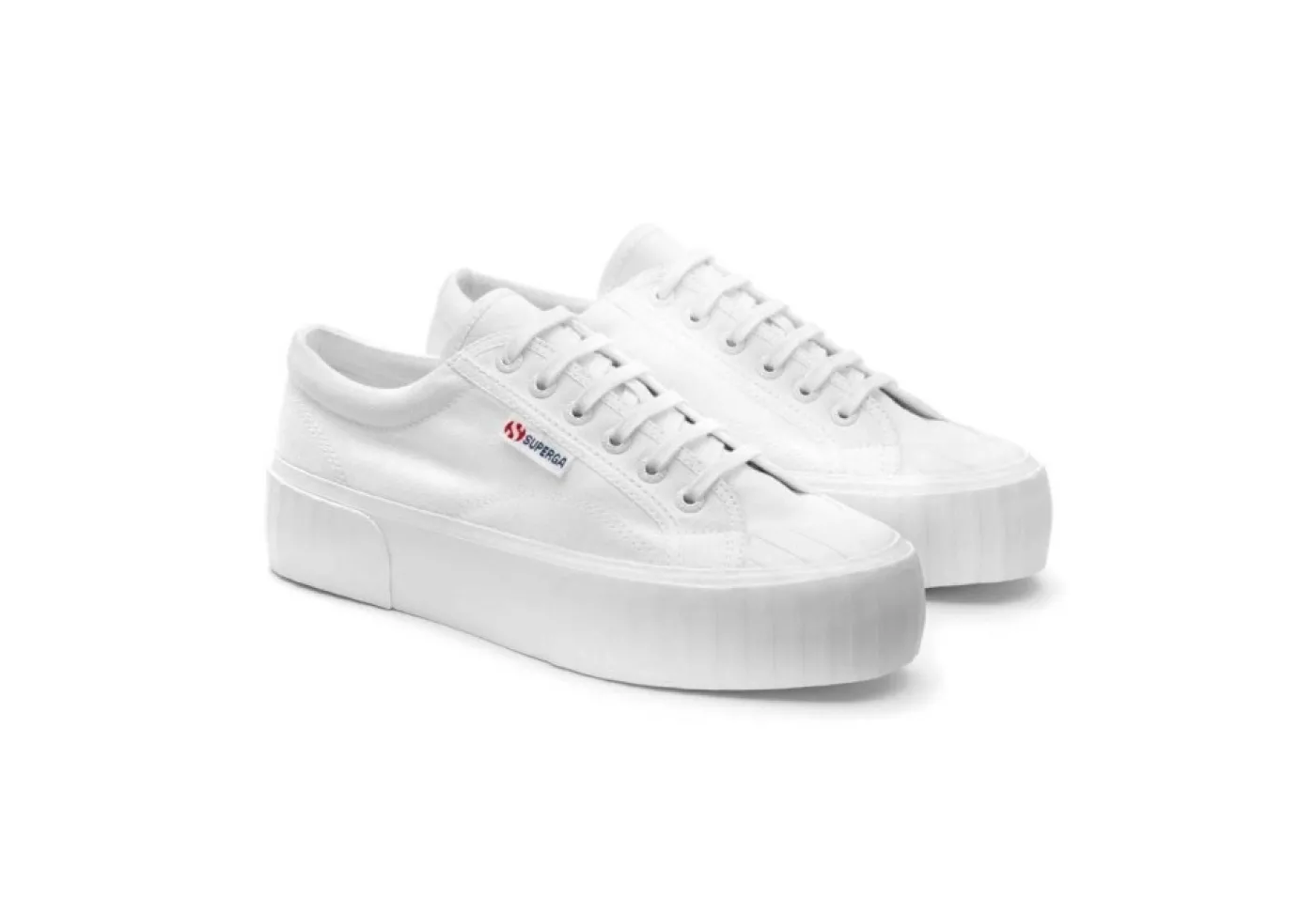Superga Sportive*Sneakers Da Donna In Cotone 2631 Stripe Platform