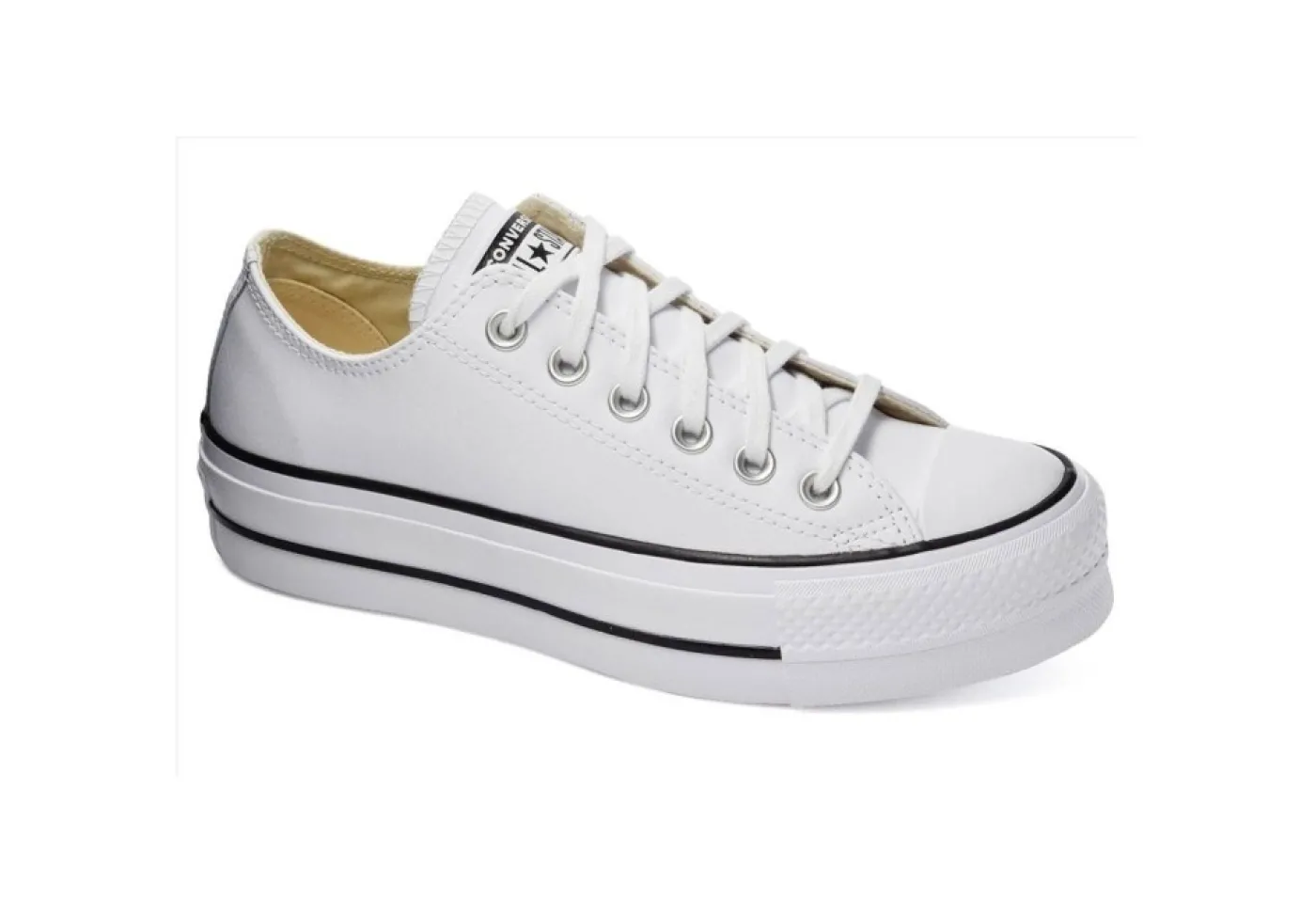 Converse Platform*Sneakers Da Donna In Pelle Platform 561680C White