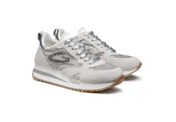 Guardiani Sneakers Basse*Sneakers Da Donna In Pelle E Tessuto Con Strass Agw006221