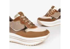 Nero Giardini Platform*Sneakers Da Donna In Pelle Camoscio I205284D Malto